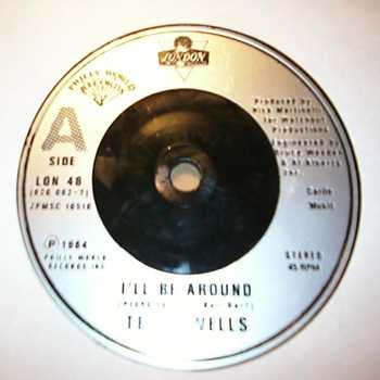 TERRI WELLS — I'LL BE AROUND / INSTRUMENTAL record label scan