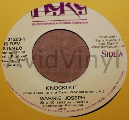 MARGIE JOSEPH — KNOCKOUT / PT2 record label scan