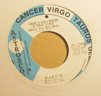 OJAY'S — DON'T YOU KNOW A TRUE LOVE / PEACE record label scan