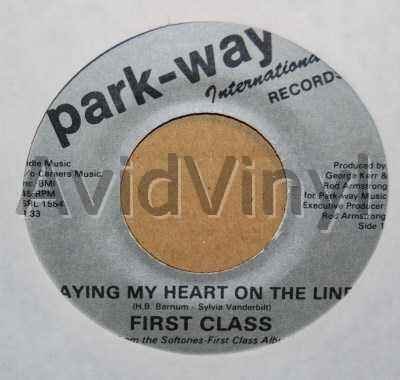 FIRST CLASS / SOFTONES LAYING MY HEART ON THE LINE / LOVE MINUS ONE