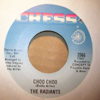 RADIANTS — CHOO CHOO / IDA MAE FOSTER record label scan