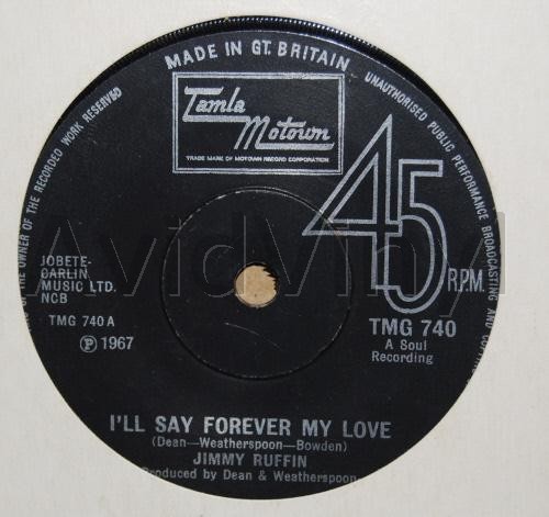 JIMMY RUFFIN EVERYBODY NEEDS LOVE / I'LL SAY FOREVER MY LOVE
