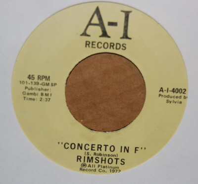 RIMSHOTS CONCERTO IN F / SAVE THAT THING