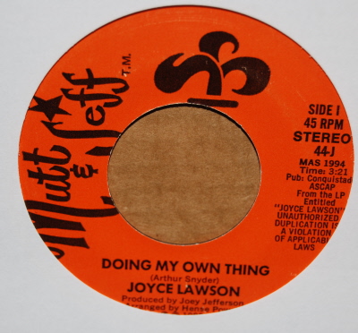 JOYCE LAWSON DOING MY OWN THING / PARTY MIX