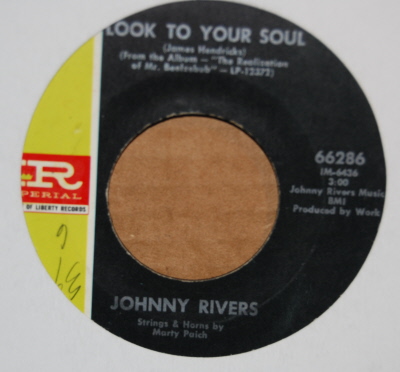 JOHNNY RIVERS LOOK TO YOUR SOUL / SOMETHING STRANGE