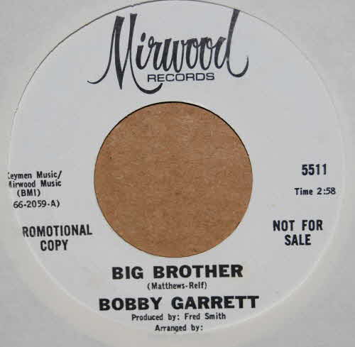 BOBBY GARRETT BIG BROTHER / SAME