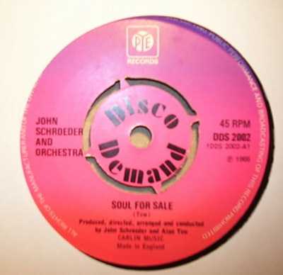 JOHN SCHROEDER AND ORCHESTRA SOUL FOR SALE / LOVIN' YOU GIRL