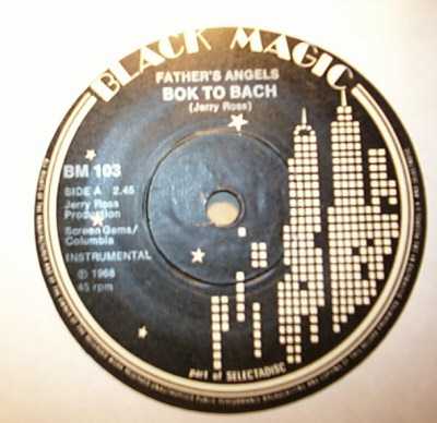 FATHERS ANGELS — BOK TO BACH / DISCO TRUCKING record label scan