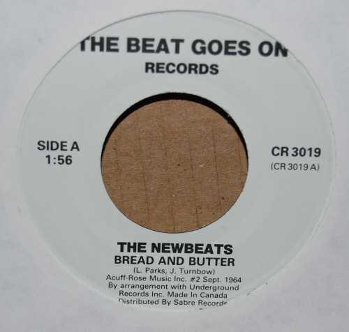 NEWBEATS BREAD AND BUTTER / RUN BABY RUN