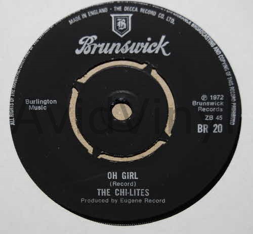 THE CHI-LITES — HAVE YOU SEEN HER / OH GIRL record label scan