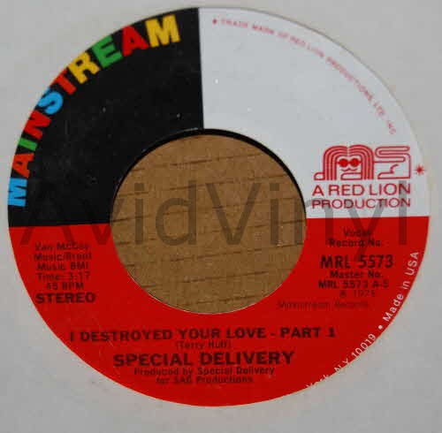 SPECIAL DELIVERY — I DESTROYED YOUR LOVE / PT2 record label scan