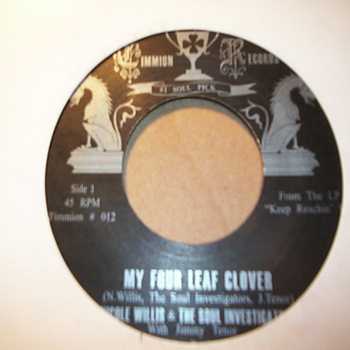 NICOLE WILLIS AND THE SOUL INVESTIGATORS — MY FOUR LEAF CLOVER / HOLDIN' ON record label scan