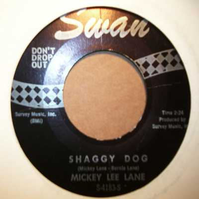 MICKEY LEE LANE — SHAGGY DOG / OO-OO record label scan