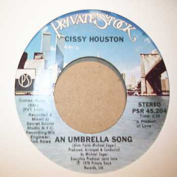 CISSY HOUSTON — AN UMBRELLA SONG / THINK IT OVER record label scan