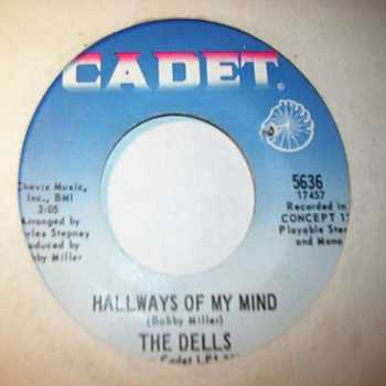 DELLS — HALLWAYS OF MY MIND / I CAN'T DO ENOUGH record label scan