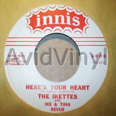 IKETTES WITH IKE AND TINA HERE'S YOUR HEART / INSTRUMENTAL