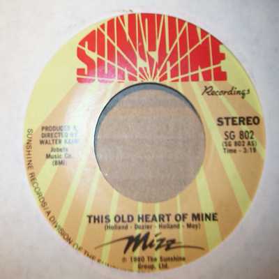 MIZZ — THIS OLD HEART OF MINE / TELL THE TRUTH record label scan