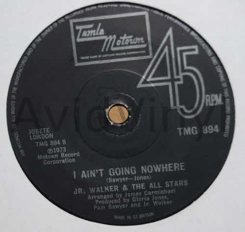 JR. WALKER AND THE ALL STARS I AIN'T GOING NOWHERE / GOTTA HOLD ON TO THIS FEELING