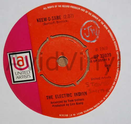 ELECTRIC INDIAN — KEEM O SABE / BROAD STREET record label scan