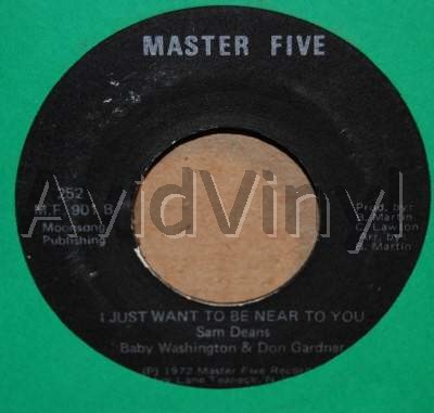BABY WASHINGTON AND DON GARDNER I JUST WANT TO BE NEAR TO YOU / BABY LET ME GET CLOSE TO YOU