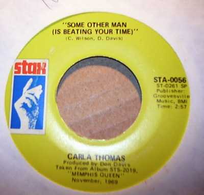 CARLA THOMAS — SOME OTHER MAN / GUIDE ME WELL record label scan