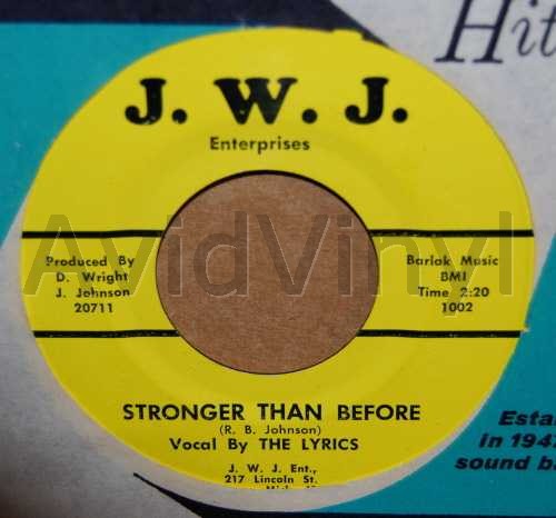 LYRICS STRONGER THAN BEFORE / WHAT DO I SEE