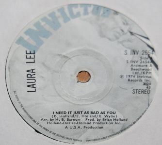 LAURA LEE I NEED IT JUST AS BAD AS YOU / IF I'M GOOD ENOUGH TO LOVE