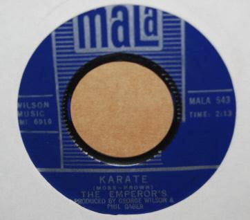 EMPEROR'S — KARATE / I'VE GOT TO HAVE HER record label scan