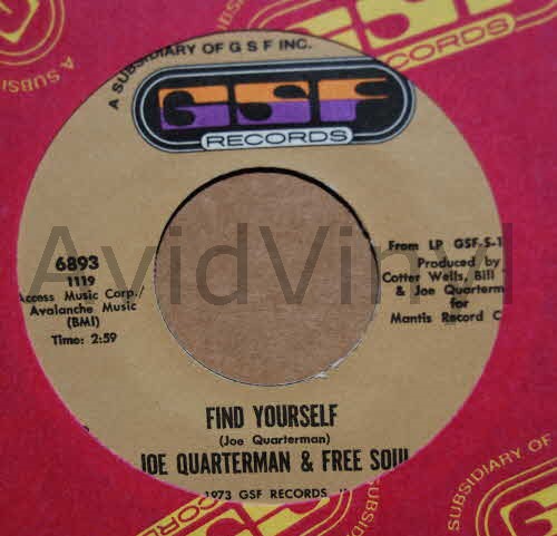 JOE QUARTERMAN AND FREE SOUL FIND YOURSELF / THE WAY THEY DO MY LIFE