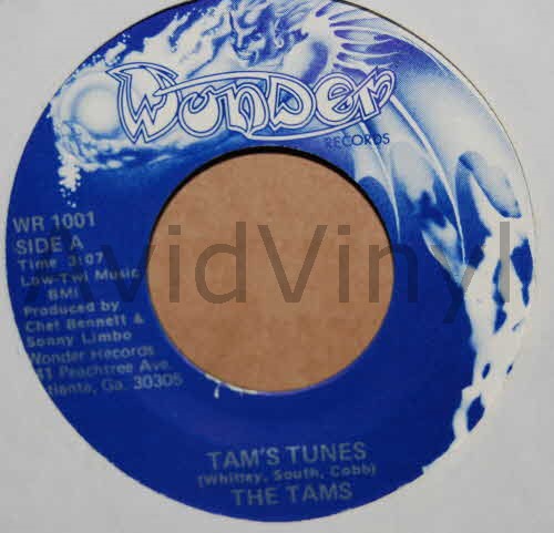 TAMS — TAM'S TUNES / I'VE BEEN HURT record label scan