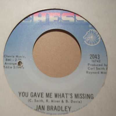 JAN BRADLEY YOU GAVE ME WHAT'S MISSING / NIGHTS IN NEW YORK CITY
