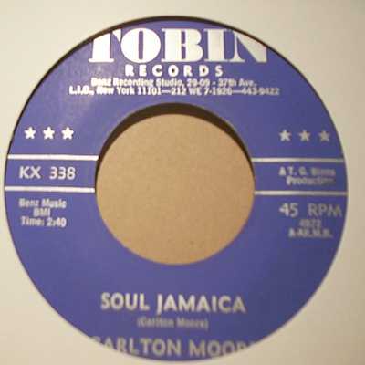 CARLTON MOORE — SOUL JAMAICA / WEDDING DAY record label scan