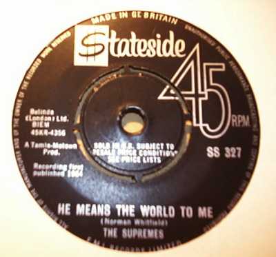 SUPREMES HE MEANS THE WORLD TO ME / WHERE DID OUR LOVE GO