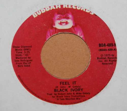BLACK IVORY — FEEL IT / DAILY NEWS record label scan