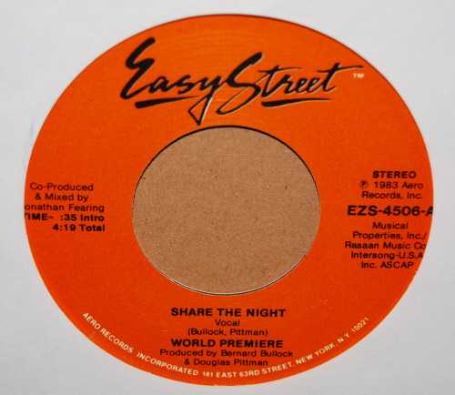 WORLD PREMIERE SHARE THE NIGHT / INSTRUMENTAL