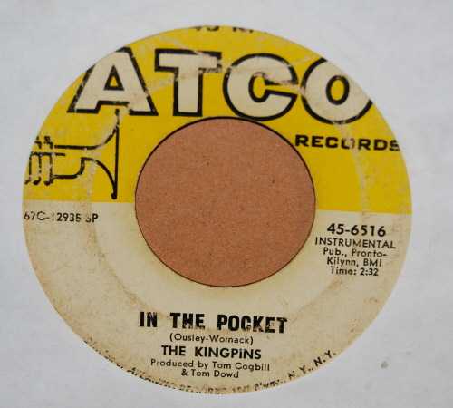 KINGPINS — IN THE POCKET / ODE TO BILLIE JOE record label scan