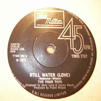 FOUR TOPS — STILL WATER record label scan