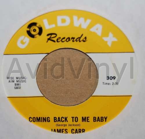 JAMES CARR COMING BACK TO ME BABY / LOVE ATTACK