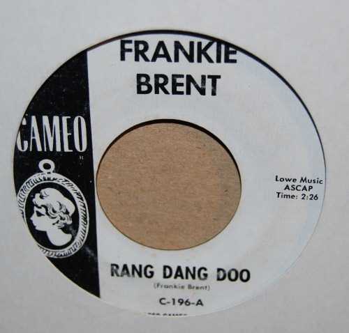 FRANKIE BRENT — RANG DANG DOO / HOLD IT record label scan