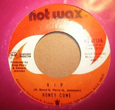 HONEY CONE — VIP / STICK UP record label scan