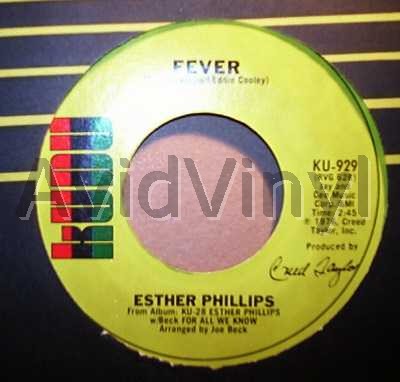 ESTHER PHILLIPS FEVER / FOR ALL WE KNOW