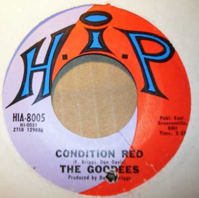 GOODEES — CONDITION RED / DIDN'T KNOW LOVE WAS SO GOOD record label scan