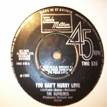 SUPREMES YOU CAN'T HURRY LOVE / PUT YOURSELF IN MY PLACE