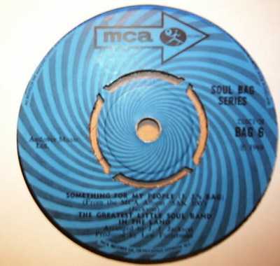 GREATEST LITTLE SOUL BAND — SOMETHING FOR MY PEOPLE / WIN, LOSE OR DRAW record label scan