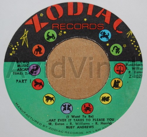 RUBY ANDREWS — WHAT EVER IT TAKES TO PLEASE YOU / PT2 record label scan
