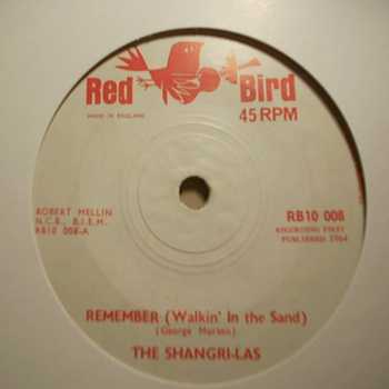 SHANGRI-LAS — REMEMBER / IT'S EASIER TO CRY record label scan