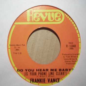 FRANKIE VANCE DO YOU HEAR ME BABY / CAN'T BREAK THE HABIT