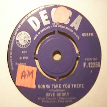DAVE BERRY I'M GONNA TAKE YOU THERE / JUST DON'T KNOW