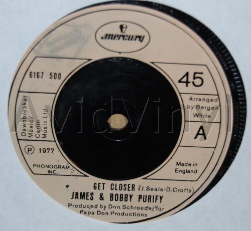 JAMES AND BOBBY PURIFY GET CLOSER / WHAT'S BETTER THAN LOVE