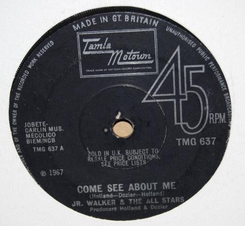 JR. WALKER AND THE ALL STARS COME SEE ABOUT ME / SWEET SOUL